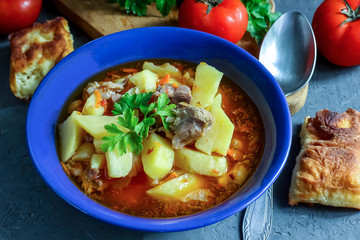 Thick potato soup