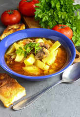 Thick potato soup