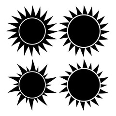 sun set vector symbol icon design. Beautiful illustration isolated on white background