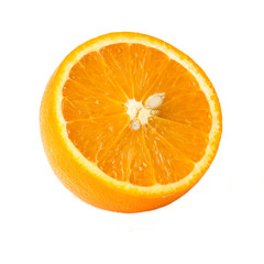 Orange slice isolated on white background