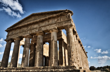 Obraz premium Italian destination, archaeological site in Sicily, Valley of Temples