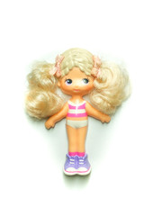 a girl doll in swimsuit