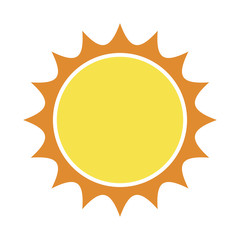 sun vector symbol icon design. Beautiful illustration isolated on white background