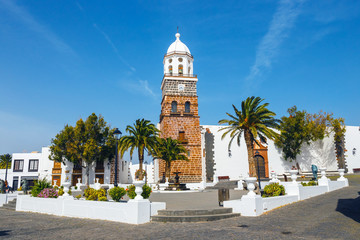View of the city center of Teguise, former capital of the island of Lanzarote