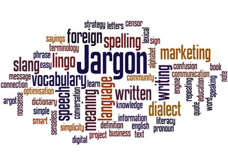 Jargon, word cloud concept 2