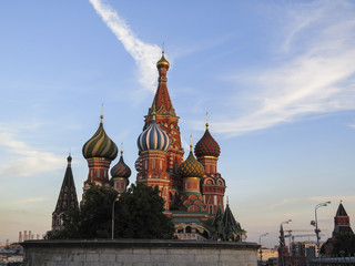 Fototapeta premium Saint Basil's Cathedral in Red Square in Moscow Russia