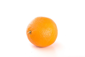 Orange on white background