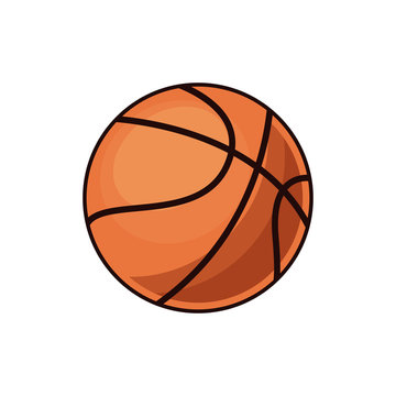 basketball ball sport play equipment image vector illustration