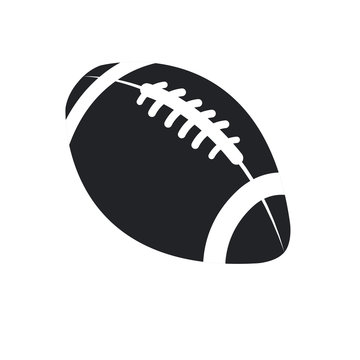 american football ball sport play equipment pictogram vector illustration