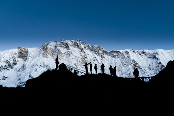 Tuż przed wschodem, Południowa ściana Annapurny, Himalaje, Nepal