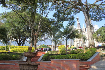 Parque principal. La Estrella, Antioquia, Colombia.