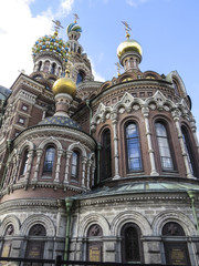 Fototapeta na wymiar Saint Petersburg, Russia - 14 August 2016: Church of the Savior on Spilled Blood (Cathedral of the Resurrection of Christ) in Saint Petersburg, Russia
