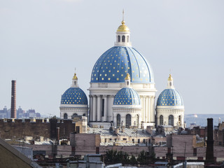 Naklejka premium Saint Petersburg, Russia. August 14, 2016: View of Trinity Cathedral in Saint- Petersburg Russia