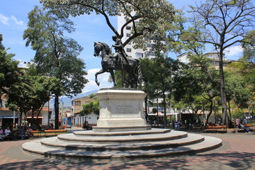 Monumento a Bol&iacute;var. Parque Bol&iacute;var. Medell&iacute;n, Antioquia, Colombia.