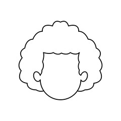 outline man male avatar style vector illustration