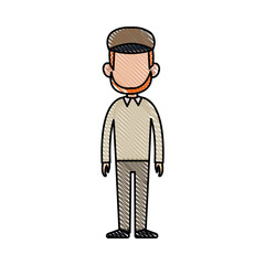 drawing character man fashion image vector illustration