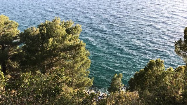 The rocky coast, Cilento, south of Italy, 4K