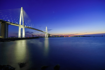 新湊大橋とマジックアワー