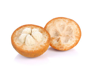 Santol fruit isolated on white background.