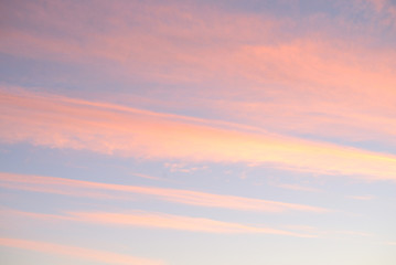 Obraz premium Cloud sky at sunset.