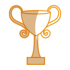 trophy cup isolated icon vector illustration design