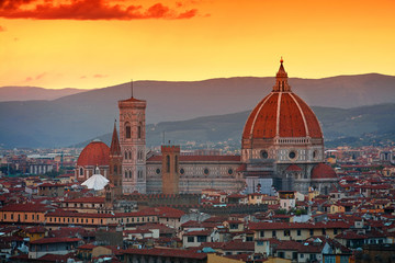Fototapeta na wymiar panoramic view of Florence