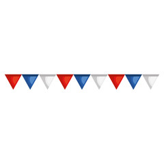 Obraz premium celebration garlands usa party icon vector illustration design