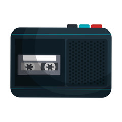 Journalist recorder isolated icon vector illustration design