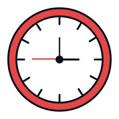 time clock isolated icon vector illustration design