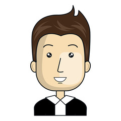businessman avatar character icon vector illustration design