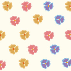 spring flowers ornament seamless floral pattern. flowers texture. vector illustration