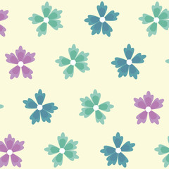 spring flowers ornament seamless floral pattern. flowers texture. vector illustration