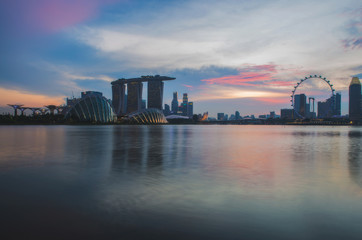 Landscape of the Singapore financial district