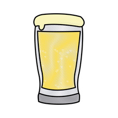 st. patrick day concept. glasses of green beer vector illustration