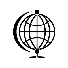 geography tool icon over white background. vector illustration