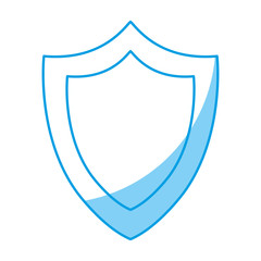 shield icon over white background. vector illustration