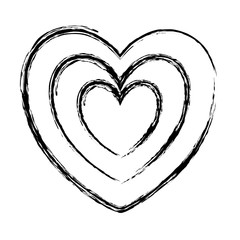 heart icon over white background. vector illustration