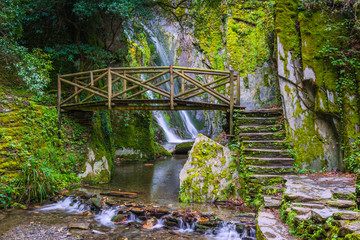 Fraga da Pena waterfall, near the city of Coimbra.Portugal