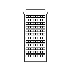Urban building tower icon vector illustration graphic design