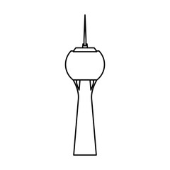 Urban building tower icon vector illustration graphic design