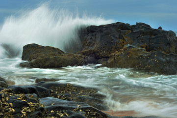 A seascape in  Amanzimtoti, Kwa Zulu Natal, South Africa