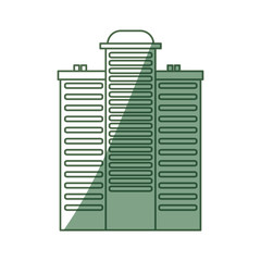 Green building tower icon vector illustration graphic design