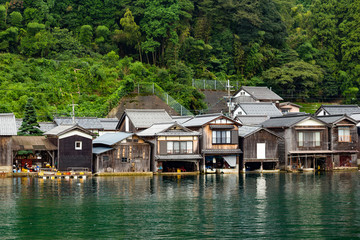 Fototapeta premium Wooden house in Ine cho of Kyoto