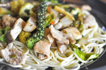 spicy spaghetti dish