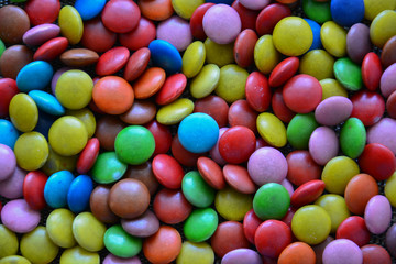 Fototapeta na wymiar small round colorful candies
