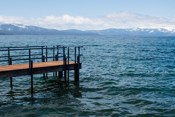 Fototapeta na wymiar Dock on Lake Tahoe