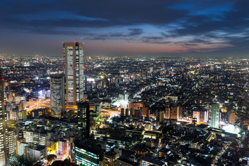 Obraz premium Tokyo city at night
