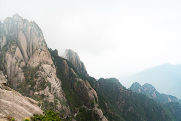 Fototapeta na wymiar landscape of Huangshan mountain (Yellow mountain), Anhui, China