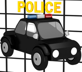 3D Police car