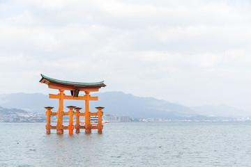 Torii gate on the island of Miyajima